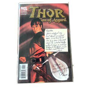 RARE Signed Thor: Son Of Asgard #4 Comic Marvel Animation By Chris Harden
